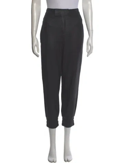 Pre-owned Helmut Lang Lamb Leather Skinny Leg Pants In Gray