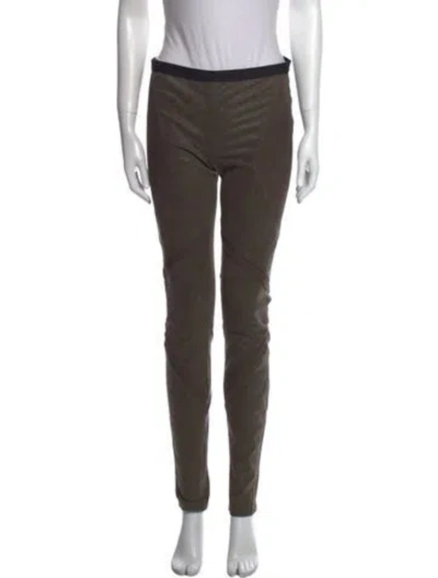 Pre-owned Helmut Lang Lamb Leather Skinny Leg Pants In Neutral