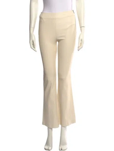 Pre-owned Helmut Lang Lamb Leather Wide Leg Pants In Neutral