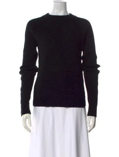 Pre-owned Helmut Lang Lambswool Crew Neck Sweater In Black