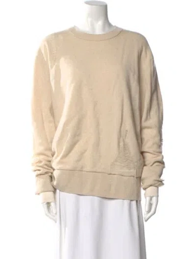 Pre-owned Helmut Lang Lambswool Crew Neck Sweater In Neutral