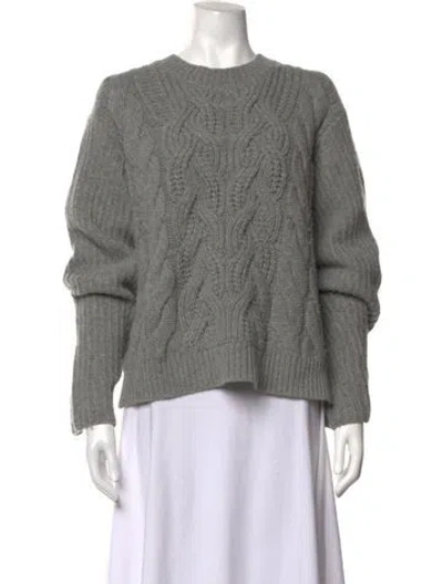Pre-owned Helmut Lang Lambswool Mock Neck Sweater In Grey