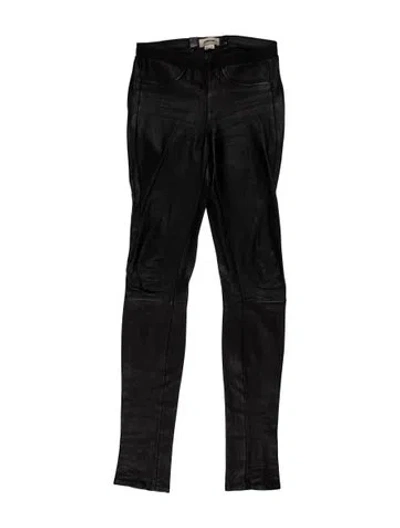 Pre-owned Helmut Lang Lambswool Skinny Leg Pants In Black