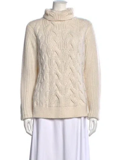 Pre-owned Helmut Lang Lambswool Turtleneck Sweater In Neutrals