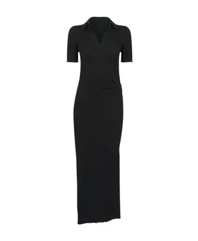Helmut Lang Lapel Dress In Multi