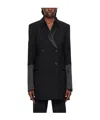 Helmut Lang Double-breasted Tuxedo Blazer In Black