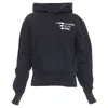 Helmut Lang L'apocalypse Joyeuse Cotton Unisex Cropped Hoodie In Black