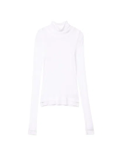 Helmut Lang Layered Long-sleeve Top In White