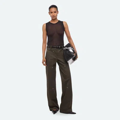 Helmut Lang Layered Muscle Tank In Vintage Black