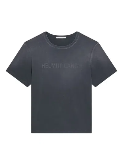 Helmut Lang Lazer Cotton T-shirt In Gray
