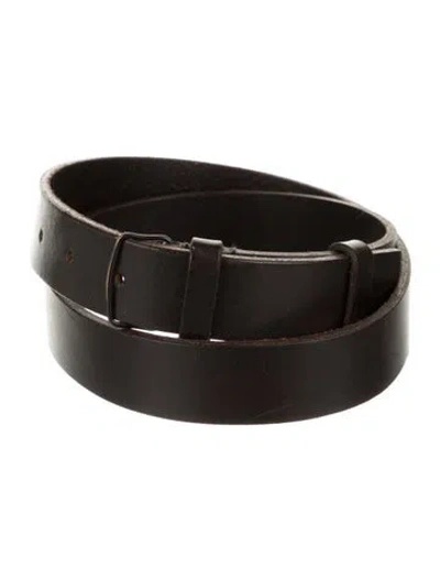 Pre-owned Helmut Lang Leather Belt In Black