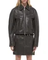 Helmut Lang Leather Biker Jacket In Black