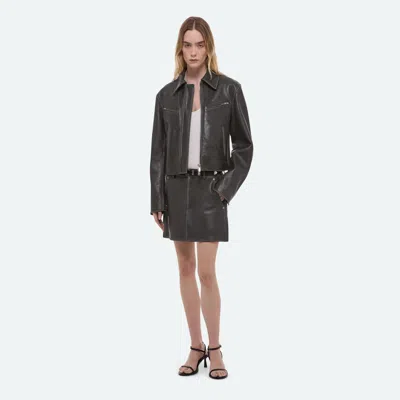 HELMUT LANG LEATHER BIKER JACKET