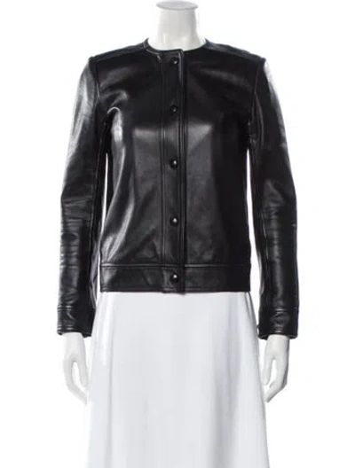 Pre-owned Helmut Lang Leather Biker Jacket In Black