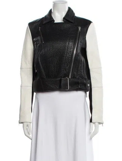 Pre-owned Helmut Lang Leather Biker Jacket In Black