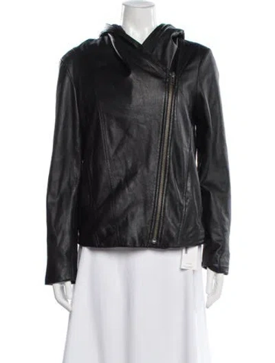 Pre-owned Helmut Lang Leather Biker Jacket In Black