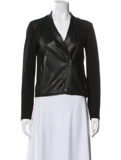 Pre-owned Helmut Lang Leather Biker Jacket In Black