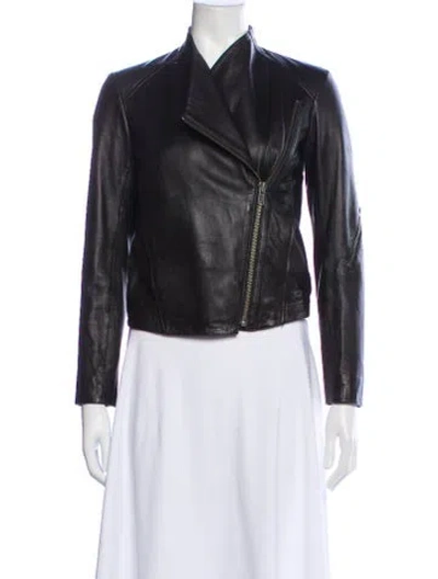 Pre-owned Helmut Lang Leather Biker Jacket In Black