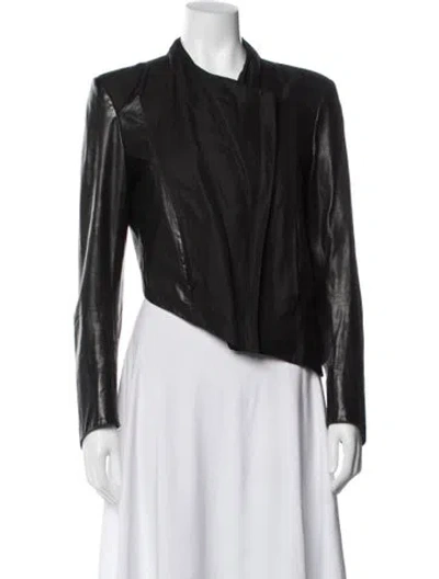 Pre-owned Helmut Lang Leather Biker Jacket In Black