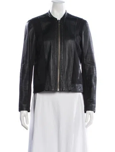 Pre-owned Helmut Lang Leather Biker Jacket In Black