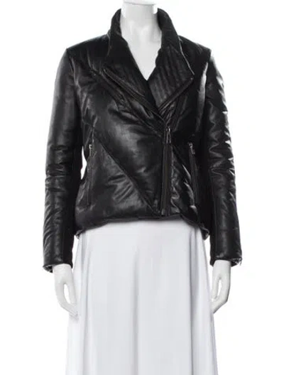 Pre-owned Helmut Lang Leather Biker Jacket In Black