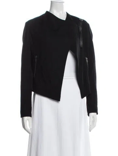 Pre-owned Helmut Lang Leather Biker Jacket In Black