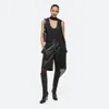 Helmut Lang Open Back Semisheer Sleeveless Sweater In Black