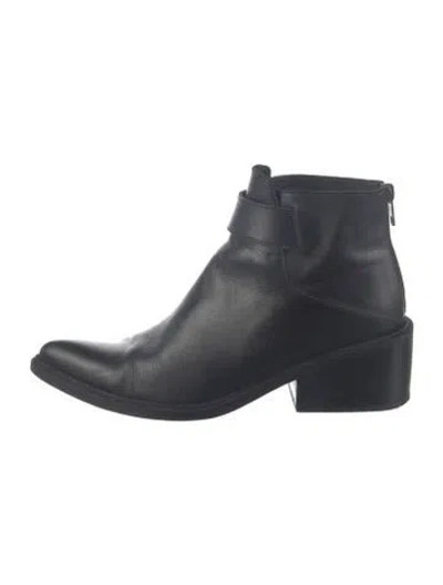 Pre-owned Helmut Lang Leather Boots In Black