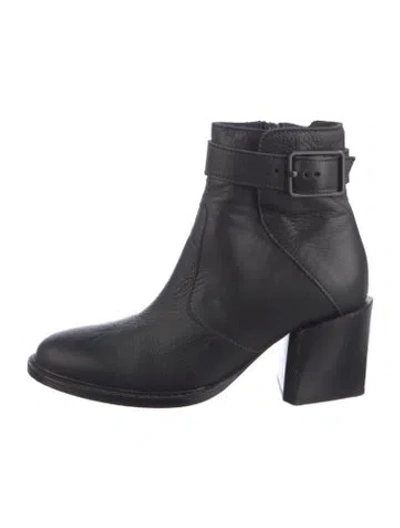 Pre-owned Helmut Lang Leather Boots In Black