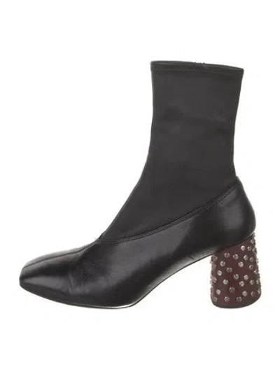 Pre-owned Helmut Lang Leather Boots In Black