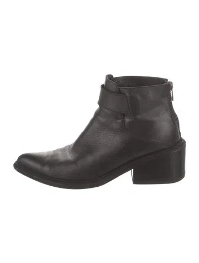 Pre-owned Helmut Lang Leather Boots In Black