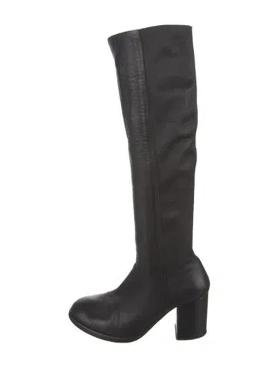Pre-owned Helmut Lang Leather Boots In Black