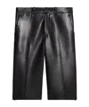 Helmut Lang Leather Car Short