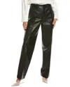 Helmut Lang Pleated Leather Classic Shirt In Black