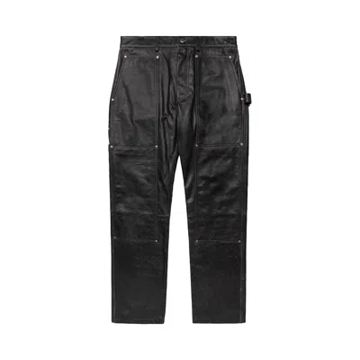 Pre-owned Helmut Lang Leather Carpenter Pants 'black' | Men's Size 28