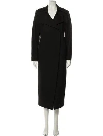 Pre-owned Helmut Lang Leather Coat In Black