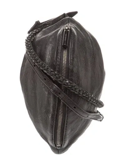 Pre-owned Helmut Lang Leather Crossbody Bag In Grey