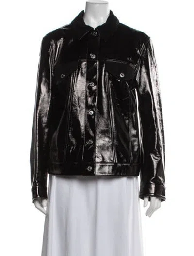Pre-owned Helmut Lang Leather Denim Jacket In Black