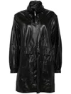 HELMUT LANG LEATHER GUSSET DRESS