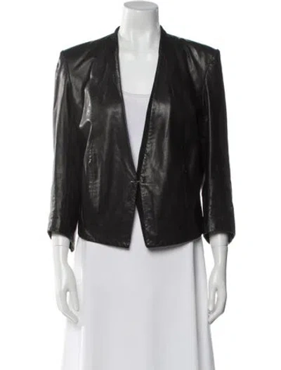 Pre-owned Helmut Lang Leather Jacket In Black