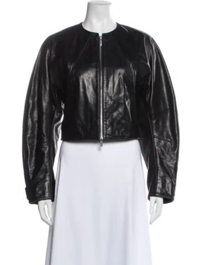 Pre-owned Helmut Lang Leather Jacket In Black