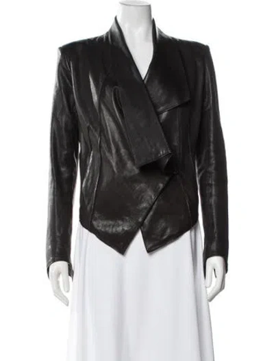 Pre-owned Helmut Lang Leather Jacket In Black