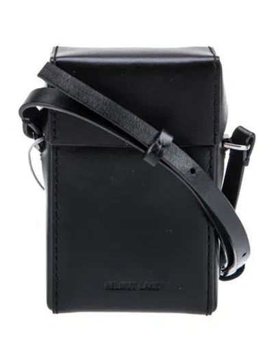 Pre-owned Helmut Lang Leather Messenger Bag W/ Tags In Black