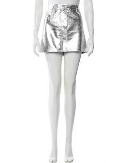 Pre-owned Helmut Lang Leather Mini Skirt