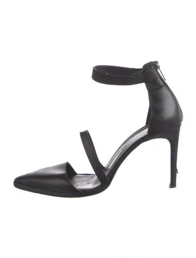 Pre-owned Helmut Lang Leather Pumps In Black