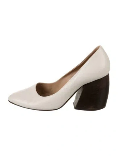 Pre-owned Helmut Lang Leather Pumps In Neutral