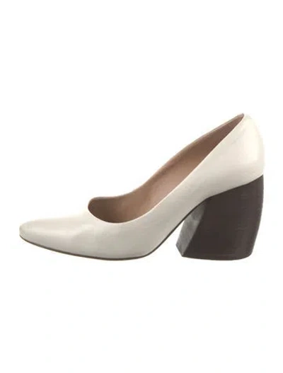 Pre-owned Helmut Lang Leather Pumps In White