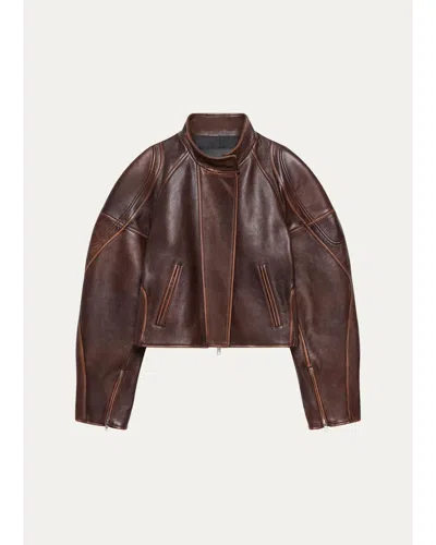 Helmut Lang Leather Saddle Jacket