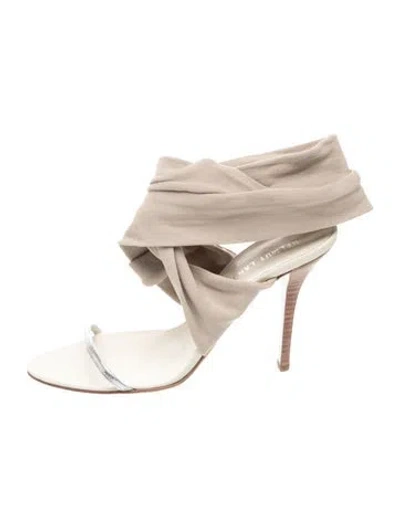 Pre-owned Helmut Lang Leather Sandals In Neutrals