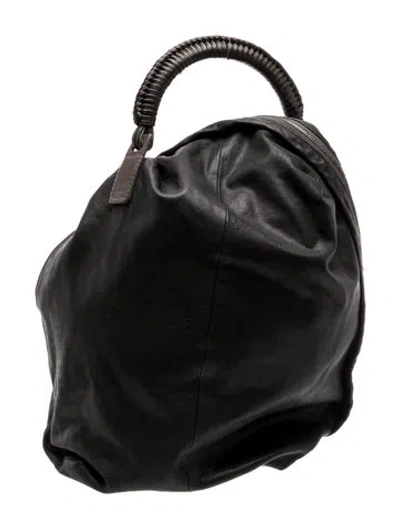 Pre-owned Helmut Lang Leather Shoulder Bag In Black